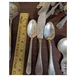 Collection of Vintage Silver-Plated Flatware and Serving Pieces