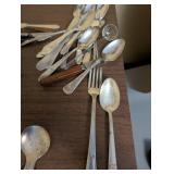 Collection of Vintage Silver-Plated Flatware and Serving Pieces