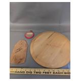 Collection of 11 Norwegian Folk Art Wooden Plates, Spoons, and Wall Decor