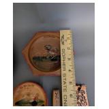 Collection of 11 Norwegian Folk Art Wooden Plates, Spoons, and Wall Decor