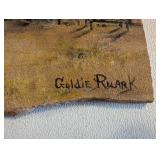 Goldie Ruark Original Southwestern Adobe Art on Stone
