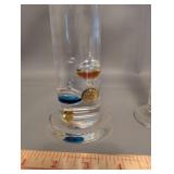 Pair of Galileo Thermometers in Glass Columns
