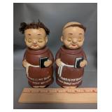 Collection of 8 Vintage Friar Tuck Themed Ceramic Banks and Figurines