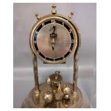 Kundo Anniversary 400-Day Brass Clock with Glass Dome