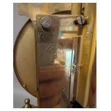 Kieninger & Obergfell Anniversary Brass Mantel Clock with Glass Dome