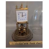 Kundo Anniversary Clock with Glass Dome and Metal Base