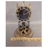Vintage Kundo Anniversary Glass Dome Mantel Clock