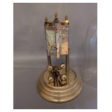 Kundo Anniversary Mantel Clock with Glass Dome, West Germany