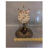 Welby Anniversary Dome Clock with Brass Base and Glass Cover