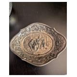 Collection of Vintage Silverplate and Pewter Serving Pieces and Decor