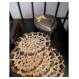 Vintage Sewing Kits, Manicure Sets, Child Flatware, Coasters, and Collectible Items Lot