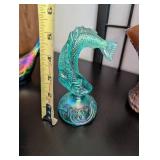 Iridescent Carnival Glass Figurines and Bowls Collection