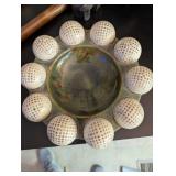 Collection of Decorative Walking Canes, Western Figurines, Golf Plate, and Assorted Items