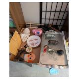 Eclectic Collectibles Lot: Silverlook Tray, Betty Boop Doll, Cast Iron Pigs, Pink Elephant Bank, Little Bo Peep Plate & More