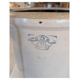 Antique 10 Gallon Stoneware Crock with Crown Marking