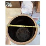 Antique 10 Gallon Stoneware Crock with Crown Marking