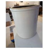 Antique 10 Gallon Stoneware Crock with Crown Marking