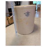 Antique 10-Gallon Stoneware Crock with Crown Mark