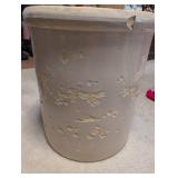 Antique 10-Gallon Stoneware Crock with Crown Mark