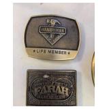 Vintage Collection: Folding Pocket Knives, Medals, Pocket Watch Case, Letter Opener, Belt Buckles