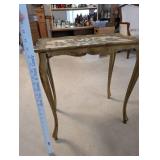 Ornate Vintage Gold Gilt Wood Italian Side Table