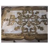 Ornate Vintage Gold Gilt Wood Italian Side Table