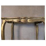 Ornate Vintage Gold Gilt Wood Italian Side Table