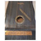 Vintage Symphony Zither String Instrument with Decorative Inlay