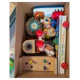 Collection of Vintage Fisher-Price Pull Toys and Musical Toys