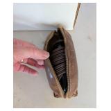 Collection of Vintage Shoe Stretchers, Small Red Lamp, and Leather Cord Case