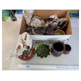 Collection of Vintage Stoneware and Pottery Kitchenware
