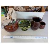 Collection of Vintage Stoneware and Pottery Kitchenware