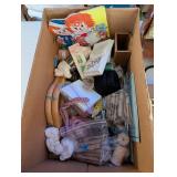 Vintage Sewing Notions Box and Decor Collectibles Assortment