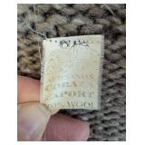 Artisan 100% Wool Sweater with Colorful Pattern and Zipper