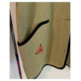 Wraps by Canvasbacks Wool Blend Jacket with Embroidered Accents Size M