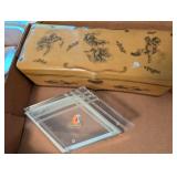 Vintage Vanity Set with Hand Mirrors, Decorative Box, Candlesticks, and Nautical Ashtray