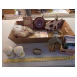 Vintage Household and Decorative Items Assortment with Playing Cards and Collectibles