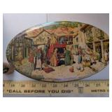 Vintage Vanity and Decor Lot Including Tin, Shaker, Dish, and Accessories