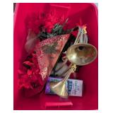 Holiday Decor and Gift Wrap Collection in Storage Totes