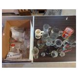 Collection of Assorted Vintage Beer Steins, Mugs, and Bar Glasses