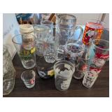 Collection of Assorted Vintage Beer Steins, Mugs, and Bar Glasses
