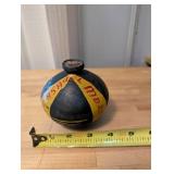 Handmade Black Clay Miniature Vase Pedro Lopez Mitla Oaxaca