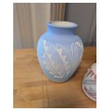 Set of 3 Southwest Style Handcrafted Pottery Vases