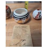 Set of 3 Southwestern Pueblo Pottery Vessels with Mesa Verde Pottery Info
