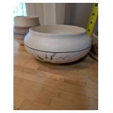 Set of 3 Southwest Style Pottery Bowls and Planter - Kwahu Pottery