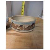 Set of 3 Southwest Style Pottery Bowls and Planter - Kwahu Pottery