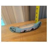 Hand-Painted Navajo Pottery Canoe with Certificate of Origin