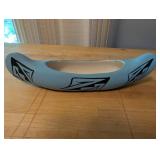 Hand-Painted Navajo Pottery Canoe with Certificate of Origin
