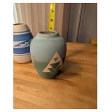 Collection of 4 Native American Style Pottery Vases and Bowl Signed Mille Lacs, Twiss, and Blackcloud