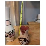 Set of 3 Southwest Native American Style Pottery Vases